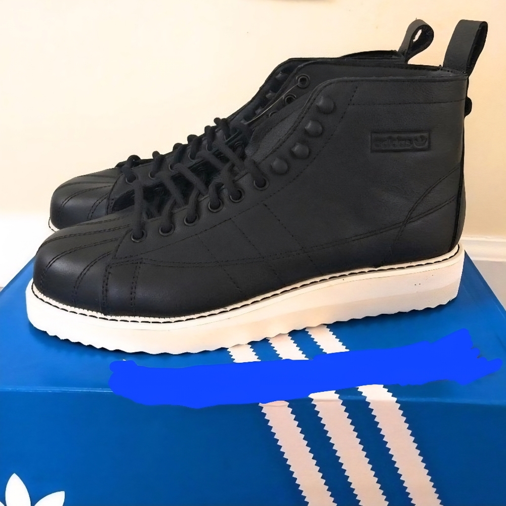 adidas Black and White Women's High-Top Sneakers